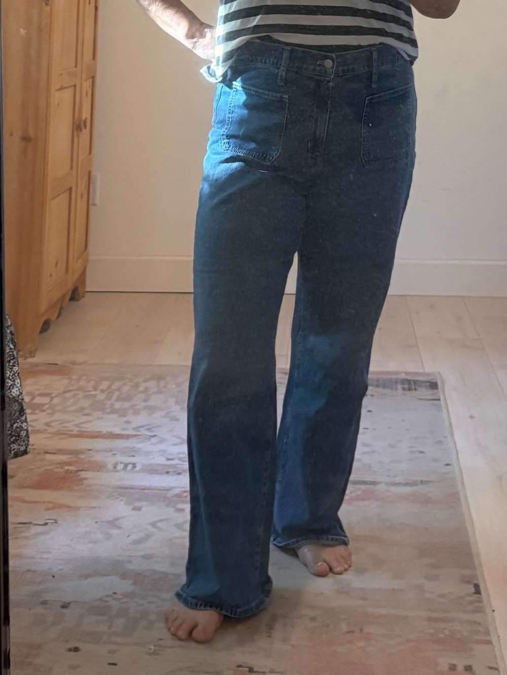 J. Crew Mid Blue Straight-Leg Denim Jeans